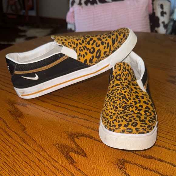 Nike Shoes - Nike Leopard Slip-On Sneakers